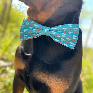 4th of july dog bow tie