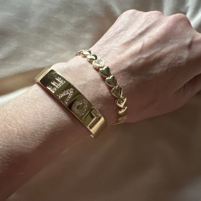 Vermeil cuban link bracelet Clearance