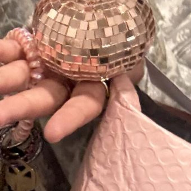 Citrouille Boule Disco - Décoration De Fête, Boule à Facettes Réfléchissante, Environ 18x10 Cm (verre Et Mousse)