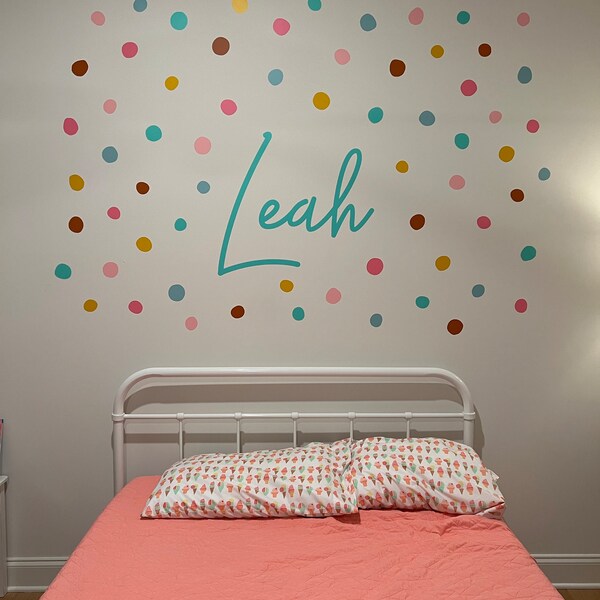 Personalized Name Wall Decal - Custom Wall Sticker, Kids Name Sign ...