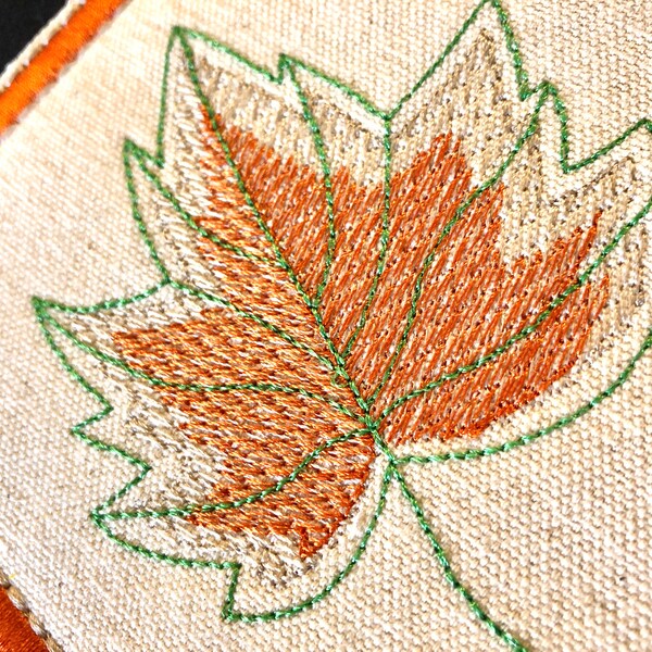 Fall Embroidery Designs - Autumn Leaf Thanksgiving Machine Embroidery ...