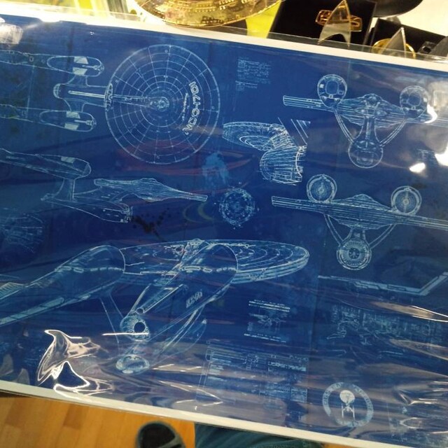 スタートレック エンタープライズ 新作 - USS 1701 設計図アート スタートレック エンタープライズ 新作 - USS 1701 設計図アート
