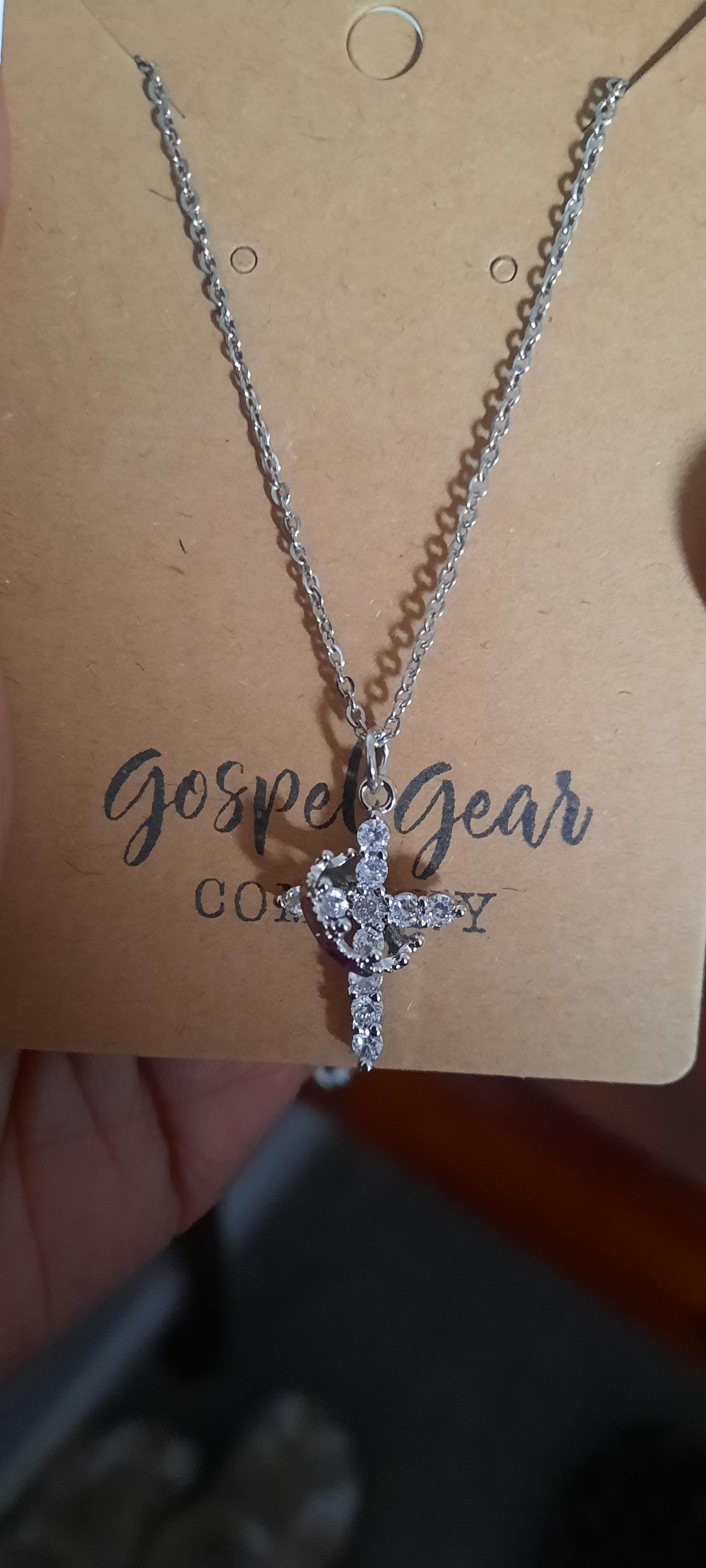Christian Necklace - Cross Crown Necklace - Christian Jewelry - Christian Gift - Christian Apparel - Necklace - Cross Necklace - Jesus