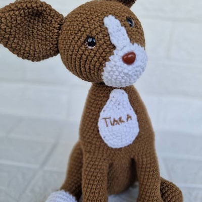 PATTERN english Only: Boxer Puppy Crochet Dog, Crochet Puppy, Crochet ...