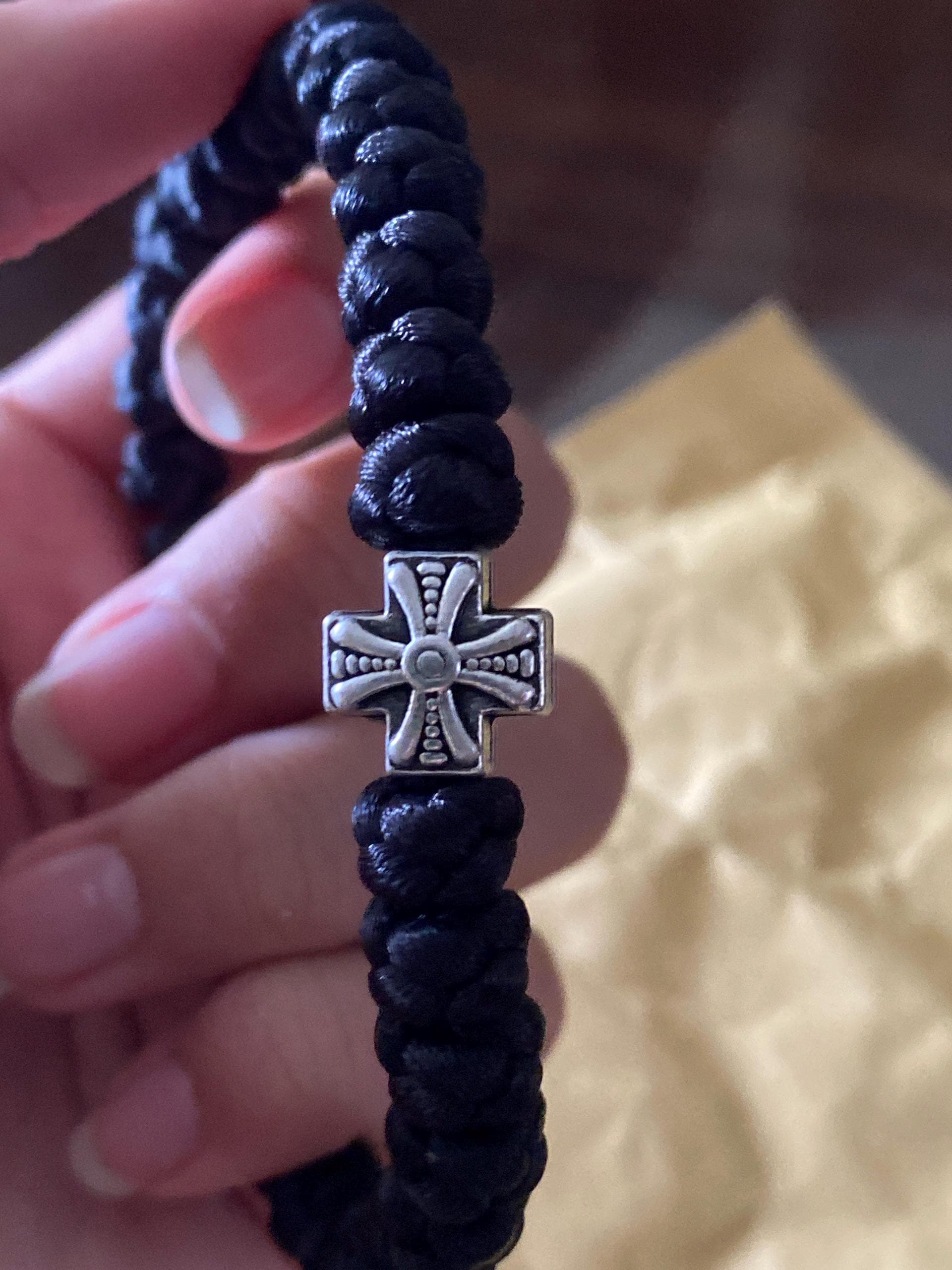 Orthodox Prayer Rope bracelet 33 knots brojanica komboskini black orthodox jewelry, Christian Gifts, Christian bracelet, Christian jewelry