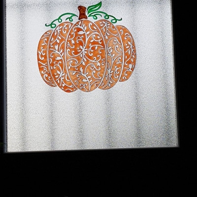 Stickers Vitraux Repositionnables WICOART - Lot Automne Halloween - 5 Feuilles