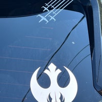 Mountain Biking Vinyl Decal - 6 Inch Gloss White Car Window Bumper Sticker