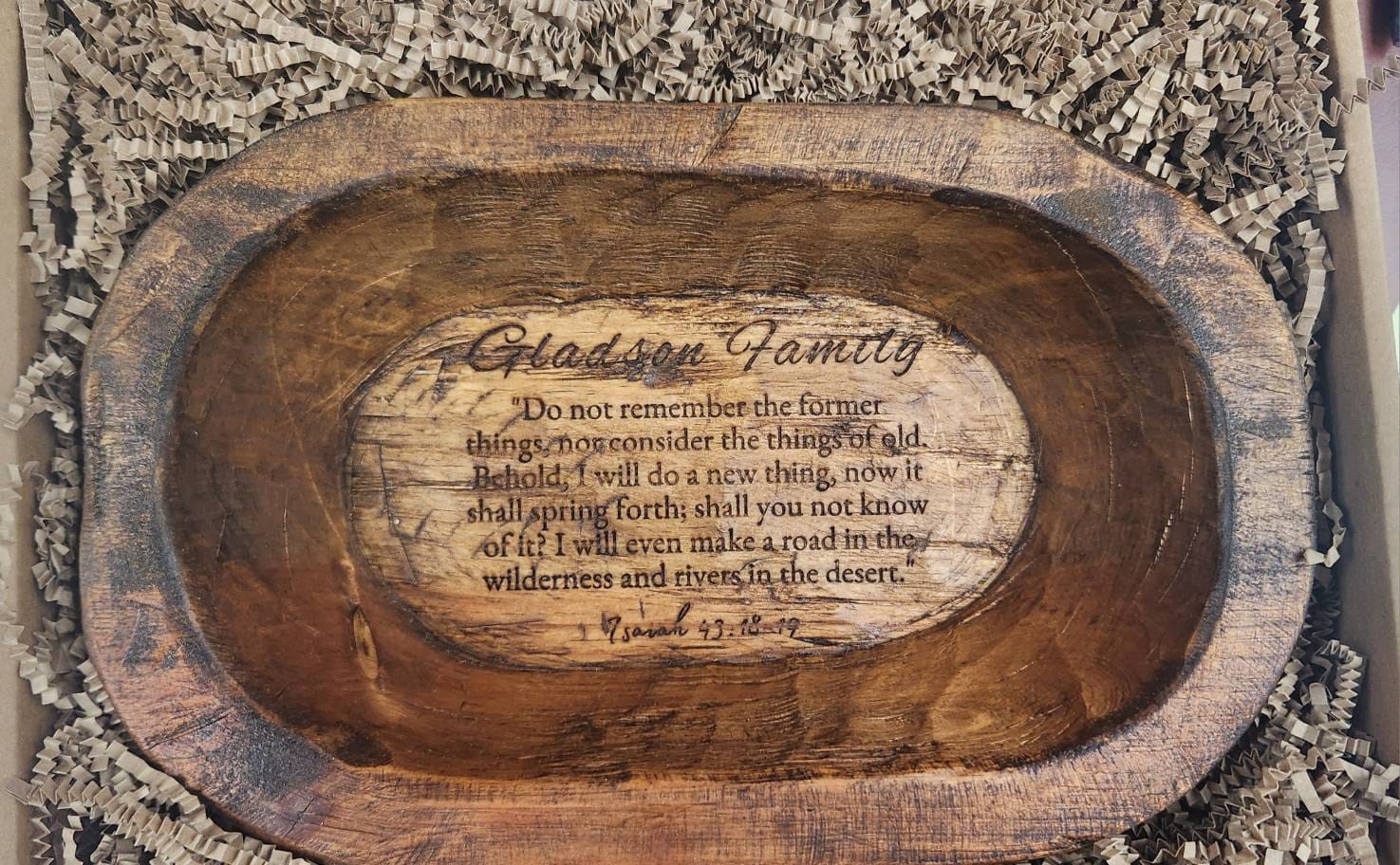 Personalized Small Prayer Bowl | Dough Bowl |Wood Prayer Bowl | Best friend gift | Custom Catch All Tray | Personalized Gifts