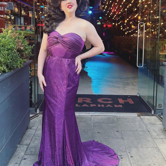 Enchanted giselle purple clearance dress