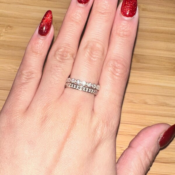 Stacking Ring Set, Stacking Rings, Layered Rings, Dainty Ring, Gold ...