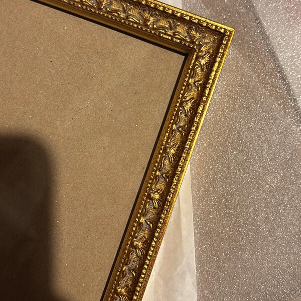 5x7 IN Vintage Style Ornate Gold WOOD Frame for Painting, 13x18 Cm ...