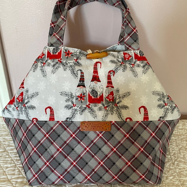 Bucket Bag SEWING PATTERN, Easy Project Bag Pattern, Drawstring