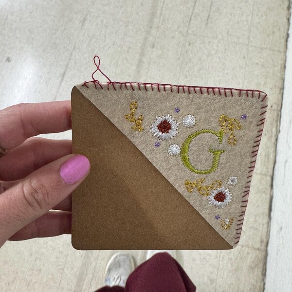 Personalized Hand Embroidered Corner Bookmark - Shipping From USA - 26 ...