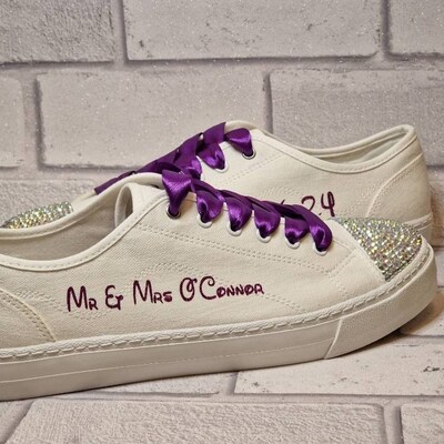 Personalised Wedding Shoes, Custom Bridal Shoes, Bridesmaid Pumps ...