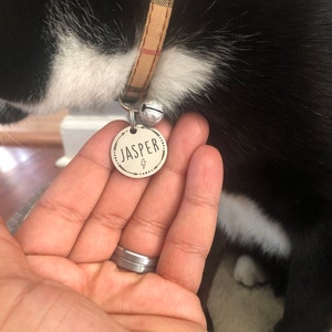 Personalized Pet Tag Custom Dog Tag Cat Tag Cat Collar Tag Cat ID Tag Dog ID Tag Dog Name Tag Heart Paw Bone photo