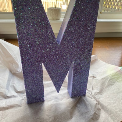 Pink Glitter Stand up Letter Initial/monogram/engagement/shower ...