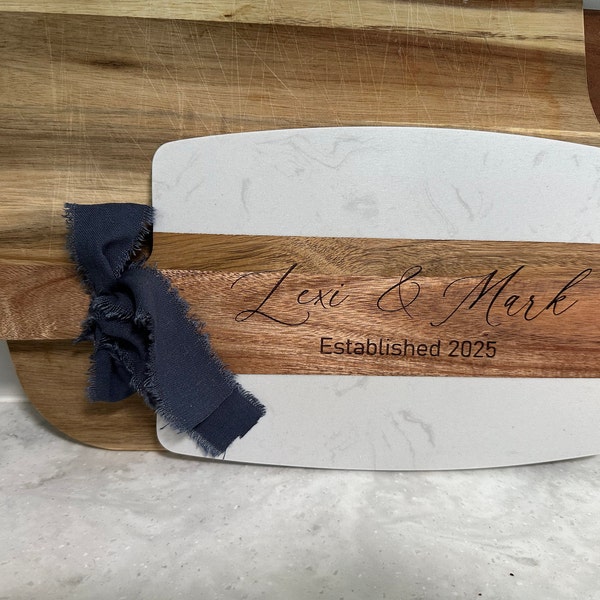 Custom Gift Basket Housewarming Gift Cutting Board First Home Gift Idea ...