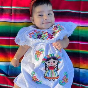 Vestido mexicano / Vestido mexicano para bebés / Vestido de Etsy