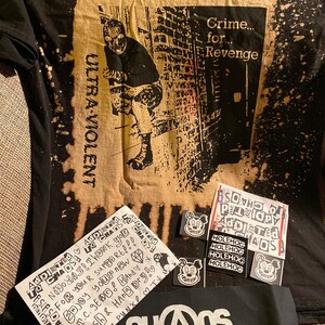 Ultraviolent Uk 82 Punk Shirt Crime for Revenge - Etsy