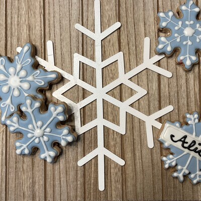 Snowflake Plaque Christmas Cookie Cutter - Etsy