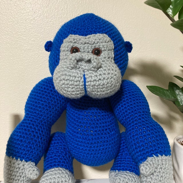 My nan made my gorilla tag character as a plush with crochet