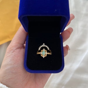 Aya Rose Gold Moonstone Ring Gold Rings for Women Engagement - Etsy