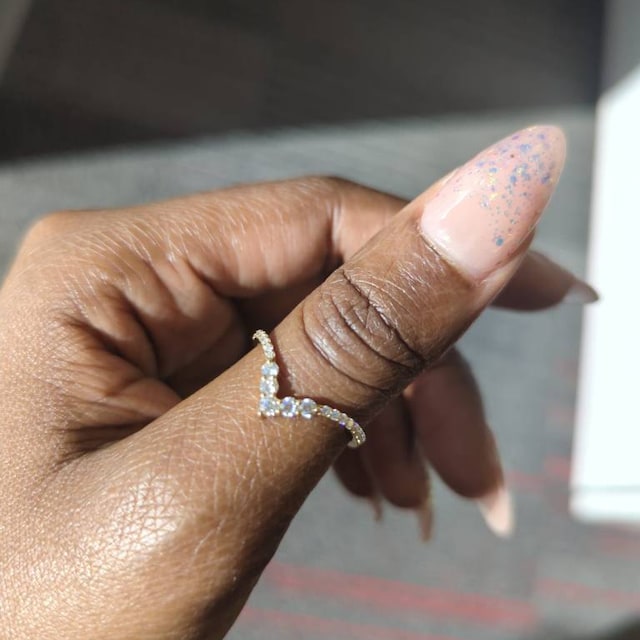 Oval Cut East to West Moissanite Ring, Bezel Set Solitaire