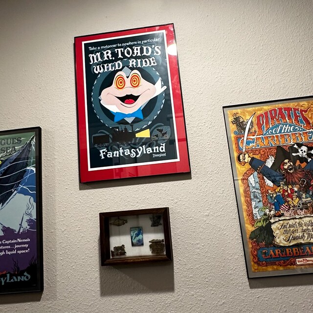 Vintage Disney 1955 ( Mr. Toad's Wild Ride ) Collectors Poster