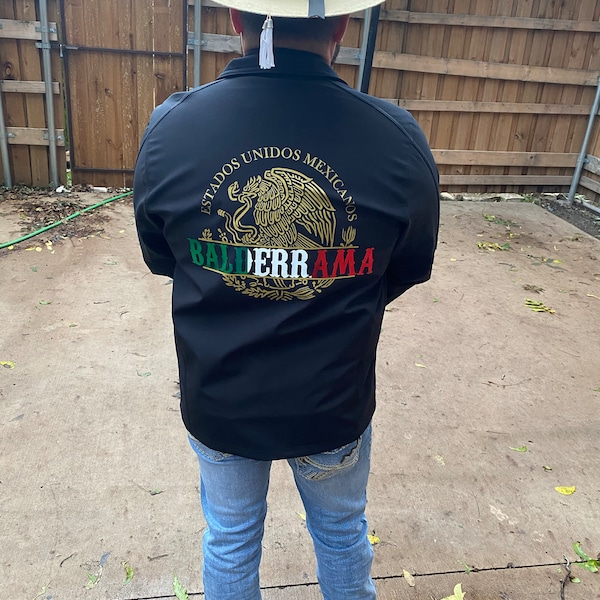 Mexico Embroidered Soft Shell Jacket