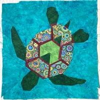 Turtle 2.0 Foundation Paper Piecing Pattern Swimming Hawaii Tropical ...