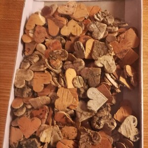 400 Stück Birkenherzen Aus Rinde – 2,5 Cm, Natur, Als Tischdekoration Für Hochzeit, Landhausstil & Basteln