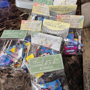 Wild Things Printable Treat Bag Toppers Party Favors Wild One Party Wild Things Printable Treat Bag Toppers Party Favors Wild One Party