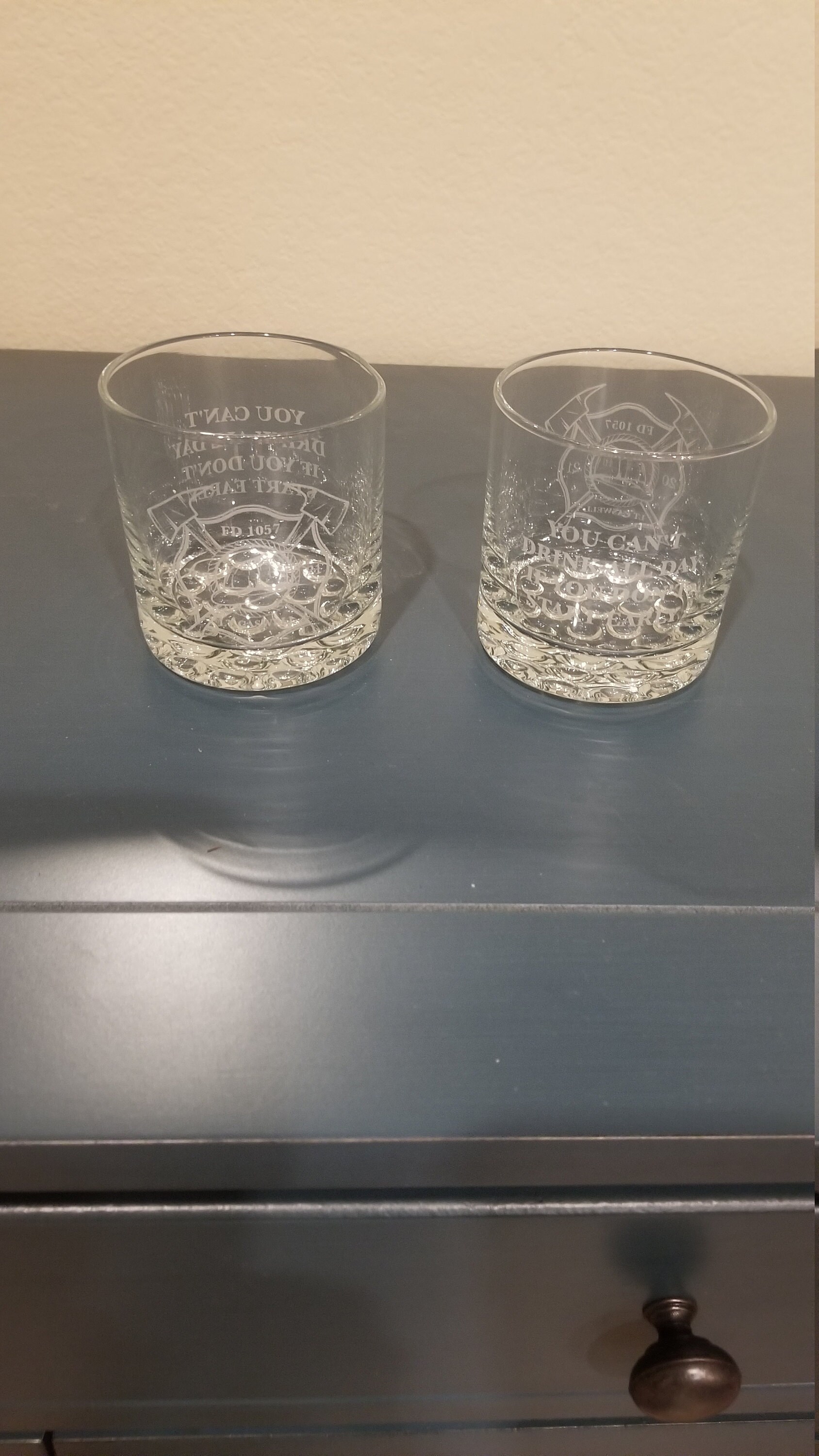 Firefighter Engraved Whiskey Glass, Fireman Rocks Glass, Firefighter Gifts, Gift For Him, Fire ...