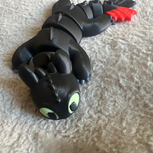 Tree Topper Toothless 3D Printed Toothless & Light Fury Dragon Stanley - Straw Topper - Etsy