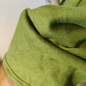 Linen Fabric Green Tones Fabric by the Yard or Meter - Etsy