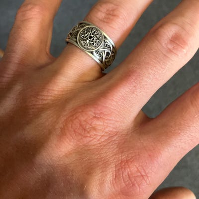 Sterling Silver Mens Claddagh Ring, Mens Claddagh Ring, Mans Irish ...