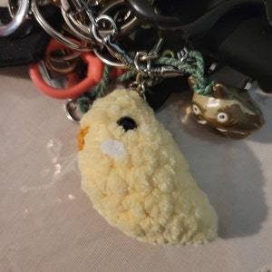 11.セキセイインコ　あみぐるみ…キーホルダー 超ソフトなかぎ針編みのベビーインコキーホルダー | かぎ針編みの