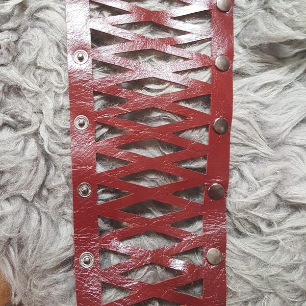 Colored Leather Snap Wrap | Hair Wrap Handcrafted From Genuine Leather ...