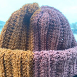 Easy Crochet Pattern-crochet Hat Ribbed 