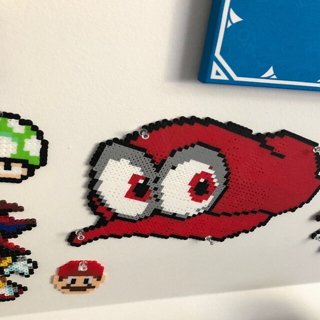 Cappy Super Mario Odyssey Perler Bead Decoration Etsy