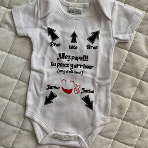 Body Bebe Allez Papa Tu Peux Y Arriver Body Bebe Etsy