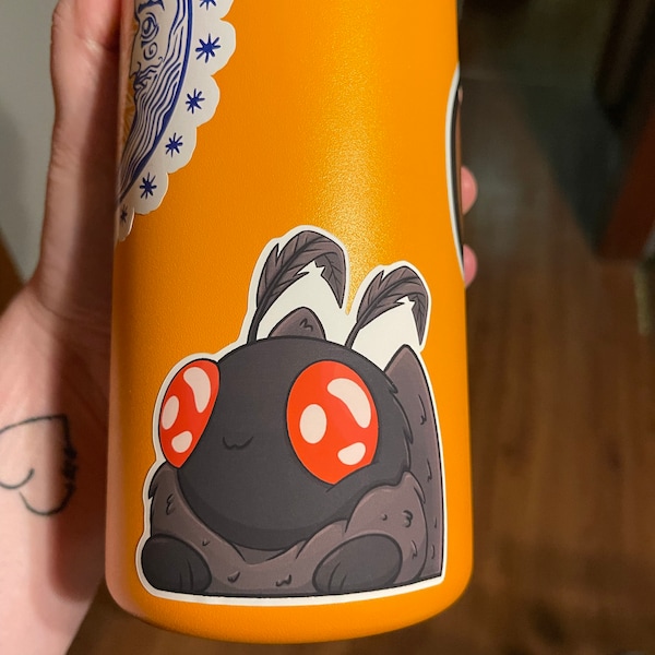 Cute Baby Mothman Peaker Sticker Cryptid - Boba Mothman Series - Etsy