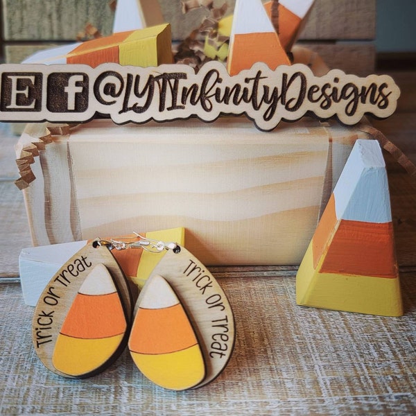 MINI CANDY CORN | Chunky Wood | Fall Decor | Rustic | Primitive ...