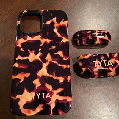 Tortoise Shell Phone Case Custom Initials Tortoiseshell iPhone 13 14 15