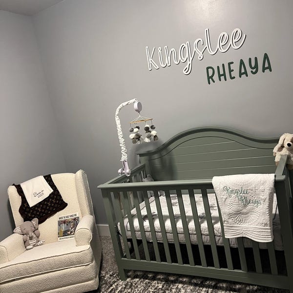 Custom Wood Baby Name Sign | Letter Wall Art | Kids Room Art | Wall Art ...