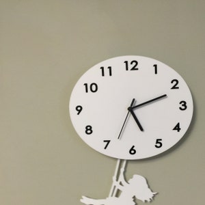 Pompom Purin Swing Clock Wall Clock W//T Pendulum Home Decoration Girl Best Gift