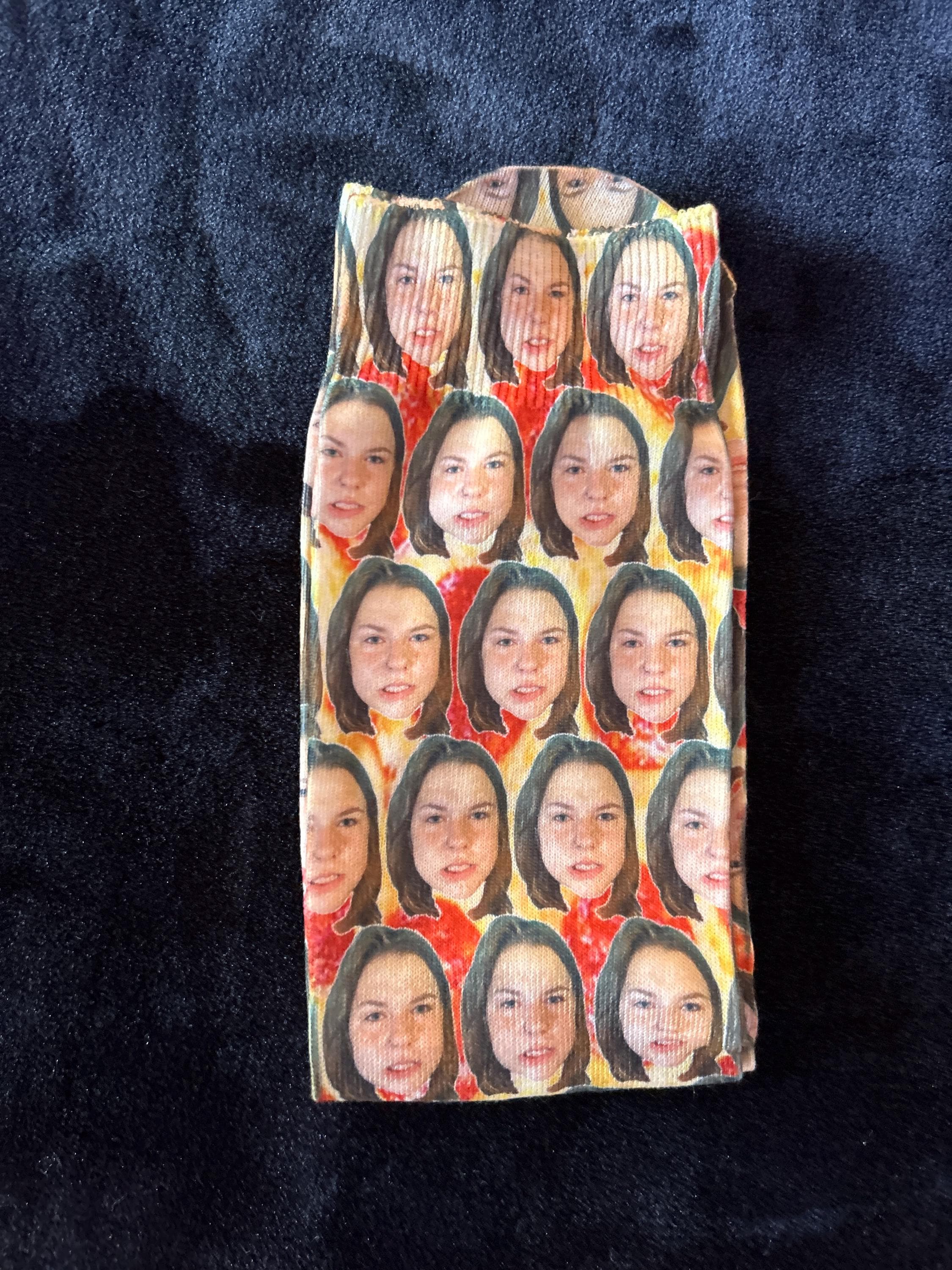 Full Face Photo Printed Socks Personalised Custom Designs | Birthday, Christmas, Fathers Day | Kids and Adult sizes