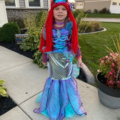 Princess Ariel Inspired Hat/ Crochet Princess Ariel Wig/ Ariel - Etsy