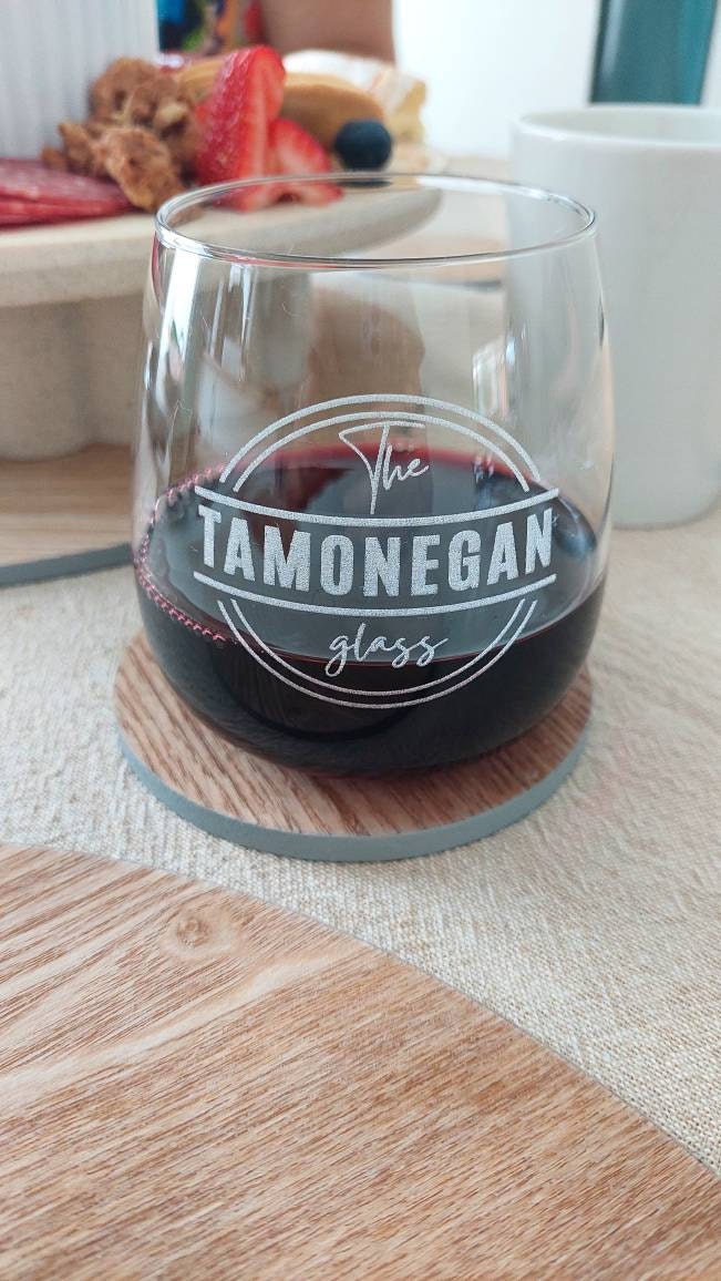 Personalised 360ml Glass, Laser Engraved Cocktail Soft Drink/ Wine Whiskey Glasses, Corporate Housewarming Wedding Bridesmaid Groomsmen Gift
