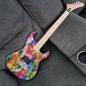 DesignDivil Custom Guitar Skin Wrap Laminated Vinyl Air Lease Decal. U